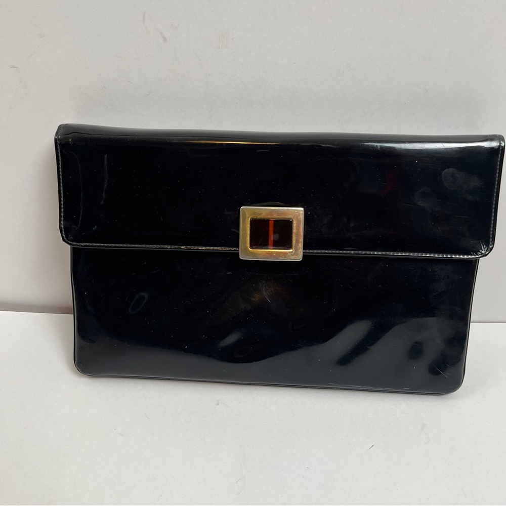 Vintage Black Crown Lewis Hand Bag